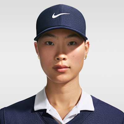 AA146 NIKE GOLF ジップアップジャケット 刺繍ロゴ M 裾ドロー Nike Rise Dri-FIT ADV SwooshFlex Structured Golf Cap. Nike.com